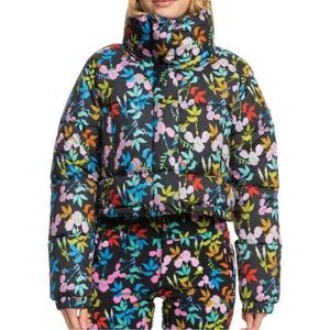 Rare Roxy ROWLEY x Cropped Winter Bomber Jacket size Large